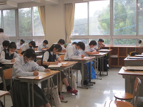 二学期校内実力テスト（中学校）