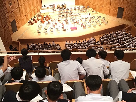 「福山オーケストラ中学生招待公演」を鑑賞しました！（９／２４（火））