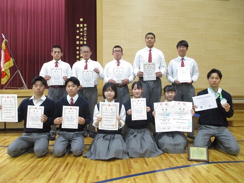 ５月の全校朝礼でした！